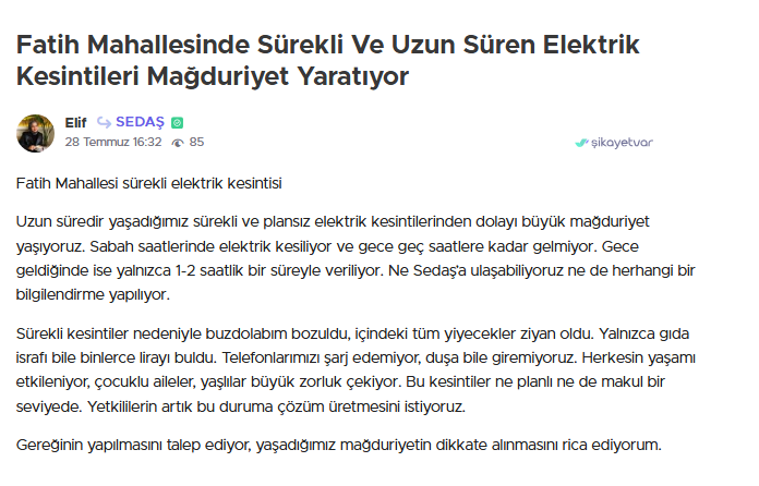 Kocaeli’nin büyük sorunu: SEDAŞ