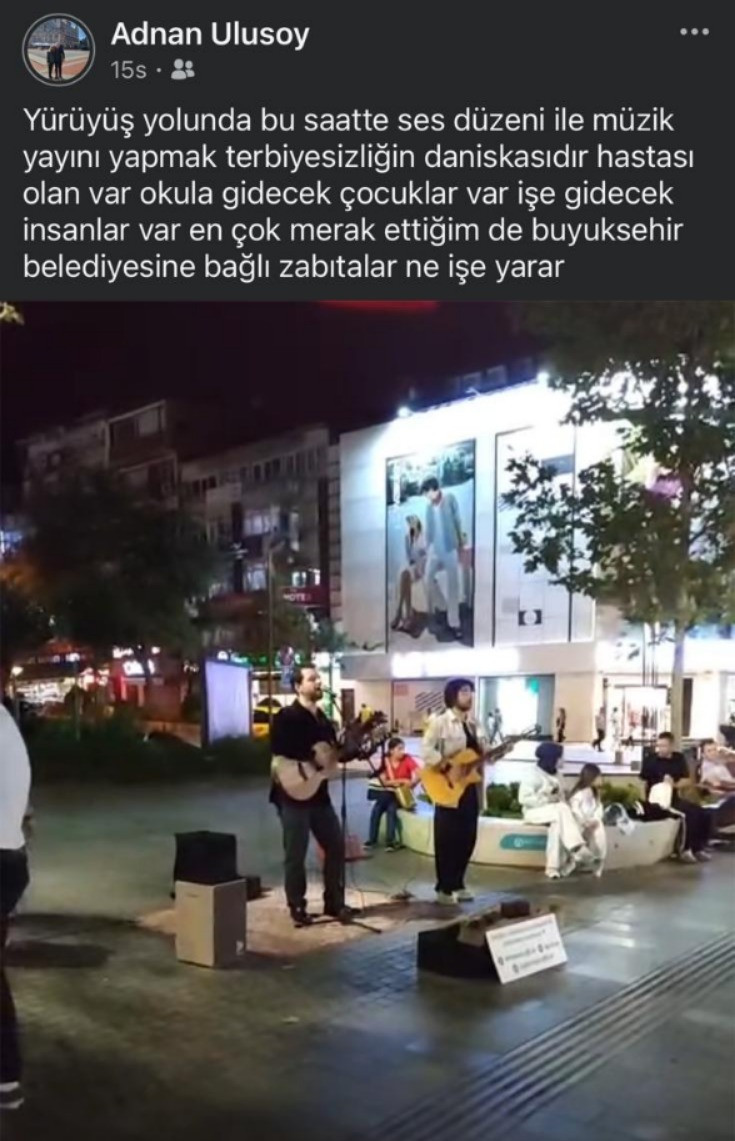 Zabıta ne iş yapar? Anahtar Partili muhtar, Yürüyüş Yolundaki müzisyenlere çattı!