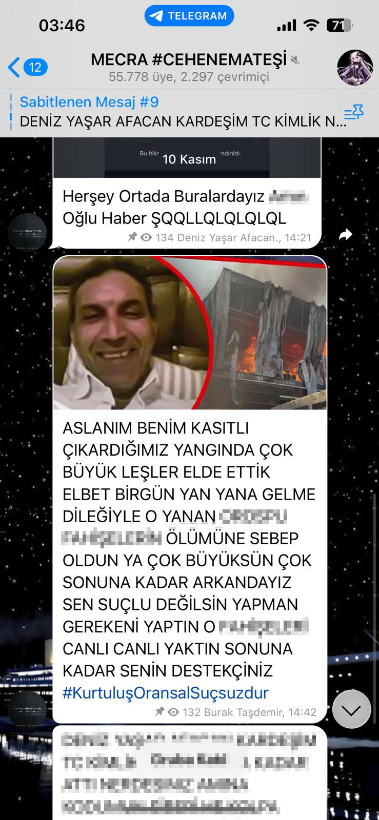 Dilovası'nda skandal mesajlar bitmiyor! “Çıkardığımız yangında büyük leşler elde ettik”