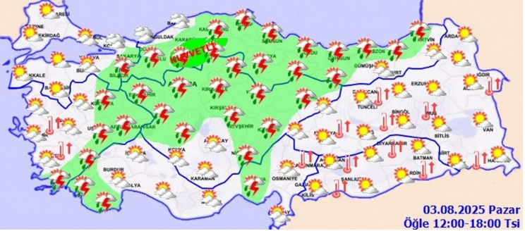 30 ilde yağmur uyarısı