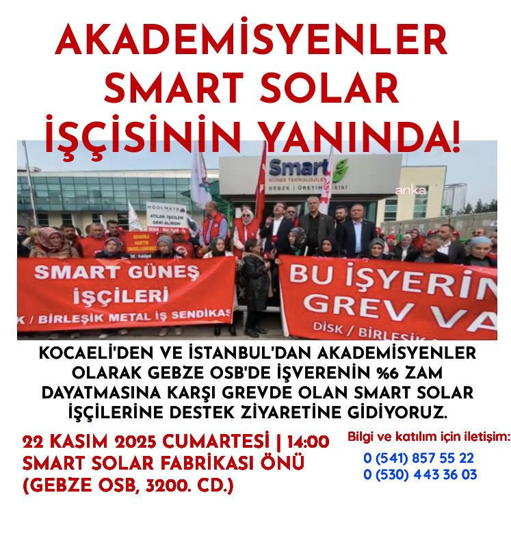 Akademisyenler Smart Solar işçilerini ziyaret edecek