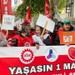 Kocaeli’de yağmur altında 1 Mayıs’tan renkli görüntüler