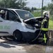 Kocaeli'de yağ yüklü minibüs yandı