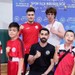 Körfez GB sporcuları madalya kürsüsünde