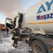 Gaz yüklü tankerin motorunda yangın çıktı