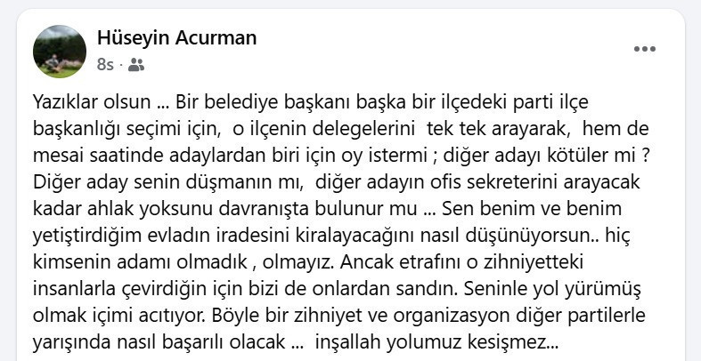 CHP'de kazan kaynıyor. Acurman'dan Hürriyet'e veryansın: Ahlak yoksunu davranış!