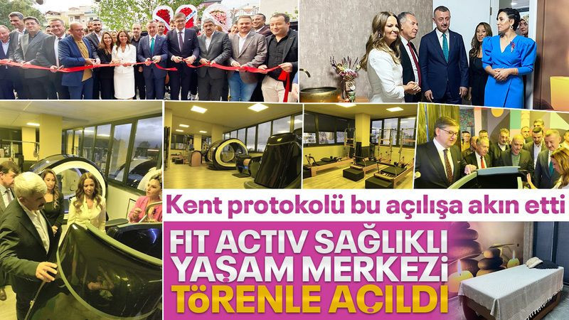 Kent protokolü bu açılışa akın etti! FIT ACTIV SAĞLIKLI YAŞAM MERKEZİ AÇILDI - Resim: 1