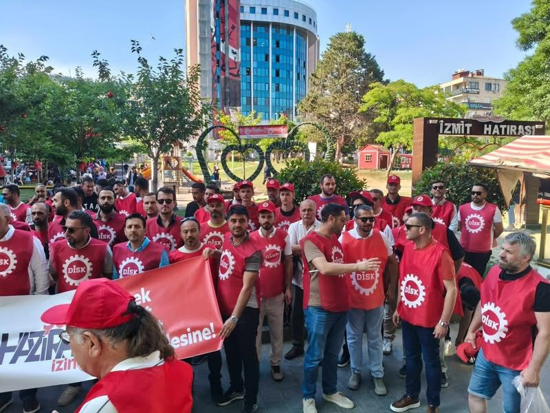 İzmit’te işçi direnişi için sahaya indiler