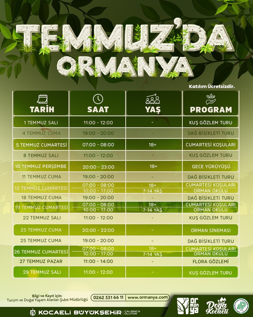 Ormanya ve Kuzuyayla’da yaz programı başlıyor