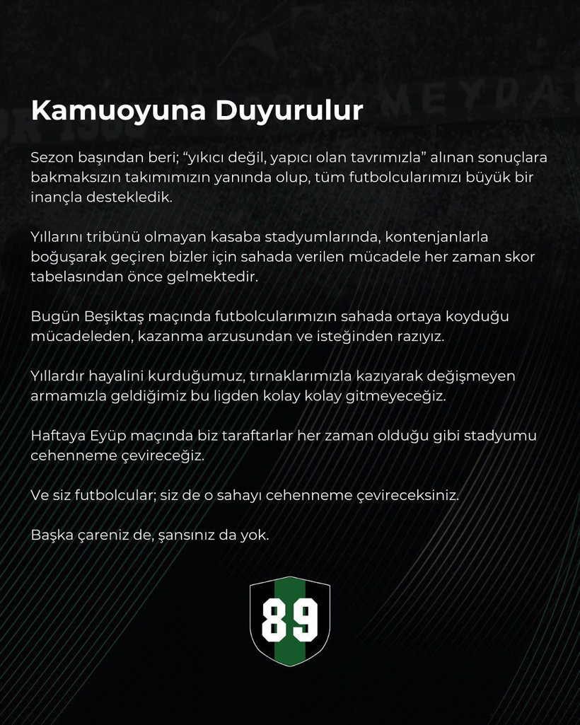 Hodri Meydan’dan futbolculara:“Başka çareniz de şansınız da yok”