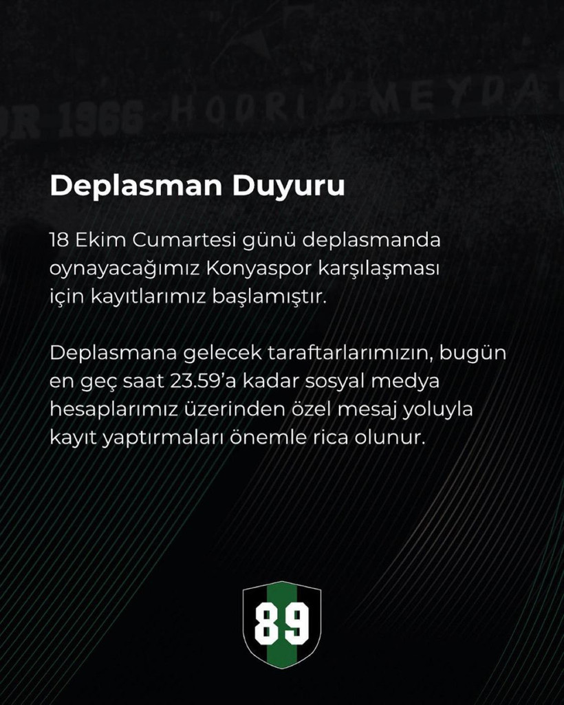 Hodri Meydan'dan deplasman duyurusu