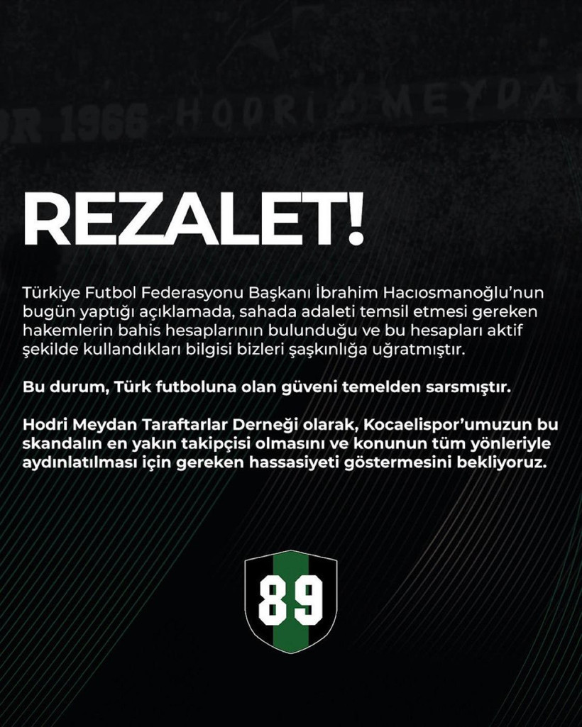 “REZALET!” Hodri Meydan’dan bahis skandalına sert tepki