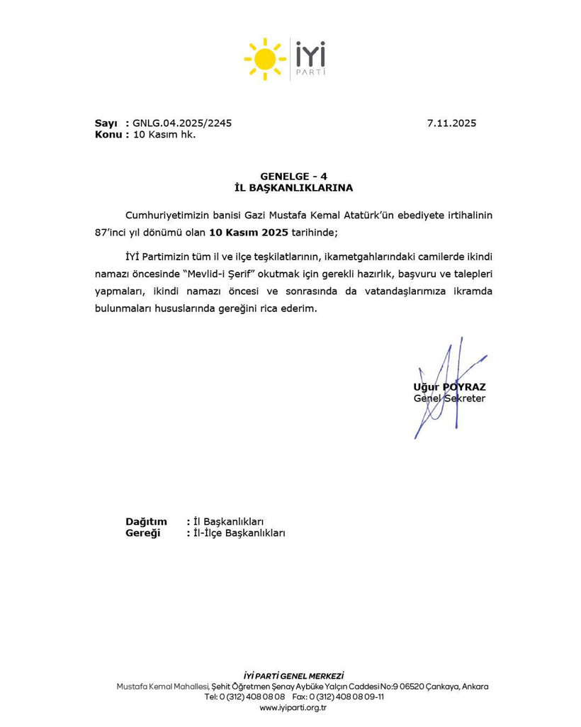 Dervişoğlu 81 ile talimat verdi, Kocaeli Valiliğinin ardından İYİ Parti harekete geçti!