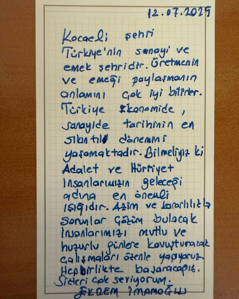 Ekrem İmamoğlu, Kocaeli’ye bakın ne mesaj gönderdi?