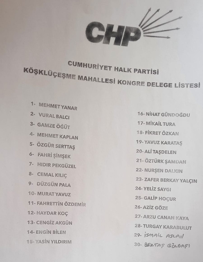 CHP Gebze’de Köşklüçeşme’de kıyasıya yarış