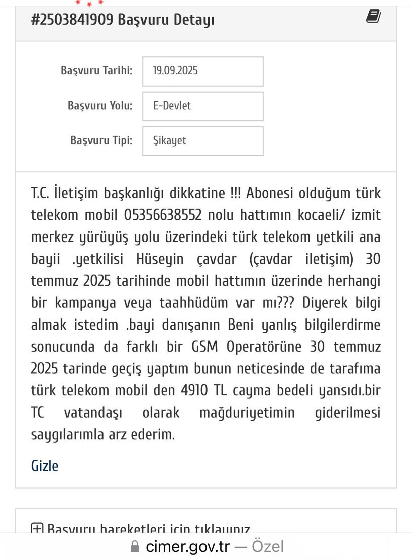 Kocaeli’deki Türk Telekom’da taahhüt mağduriyeti. Bir ay sonra gelen faturayla şok yaşadı