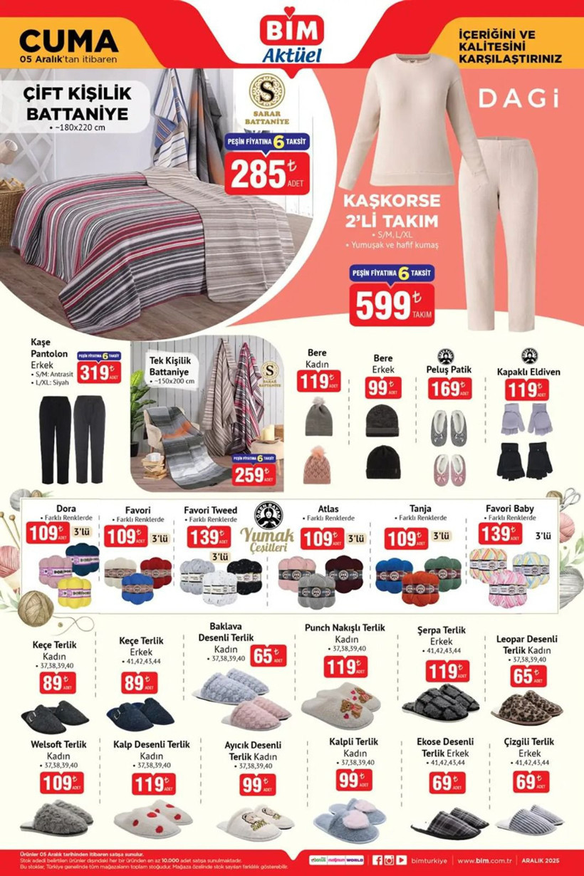 BİM 5 Aralık 2025 Aktüel Kataloğu: Bu fırsatlar kaçmaz