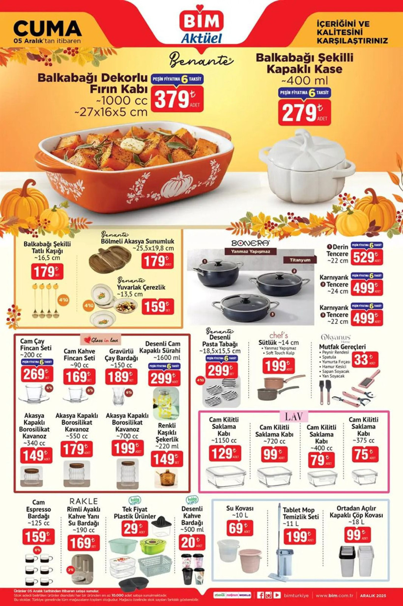 BİM 5 Aralık 2025 Aktüel Kataloğu: Bu fırsatlar kaçmaz