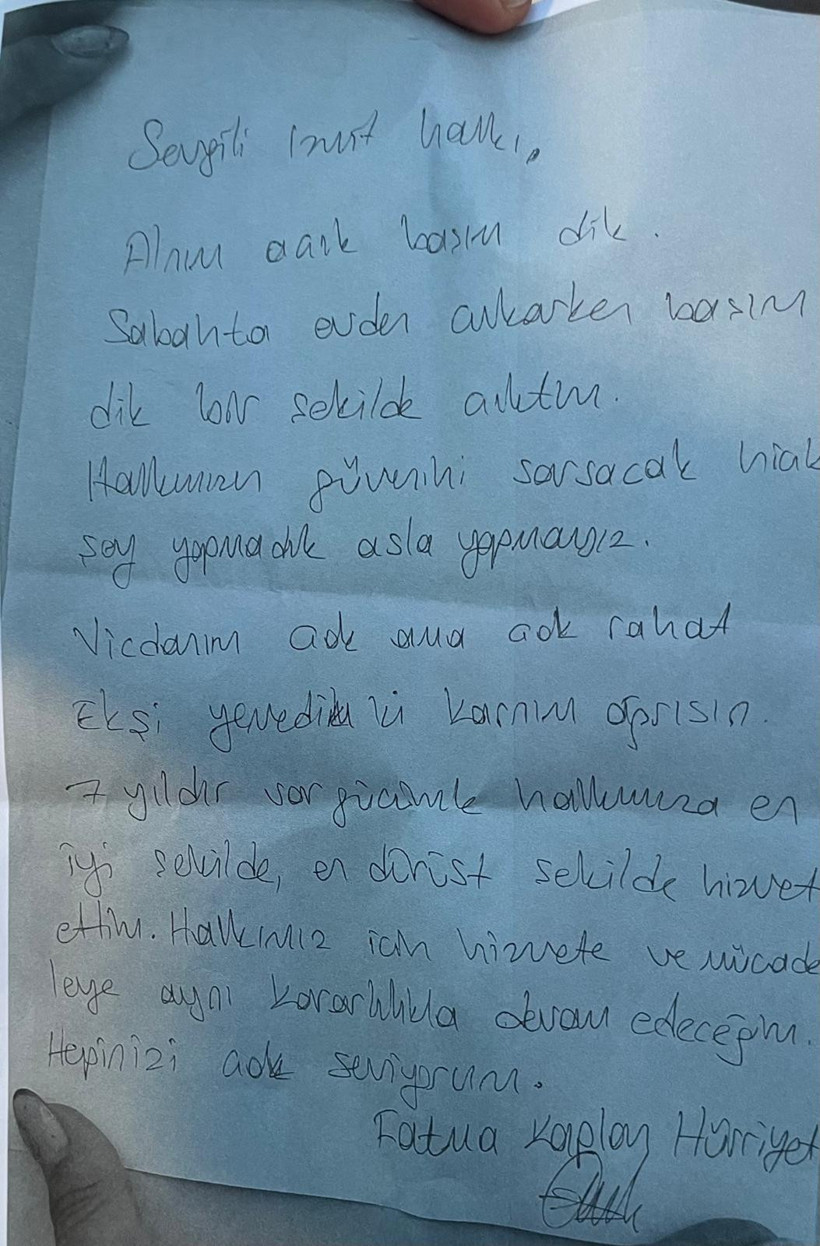 Fatma Kaplan Hürriyet İzmitlilere seslendi: “Alnım ak, başım dik”