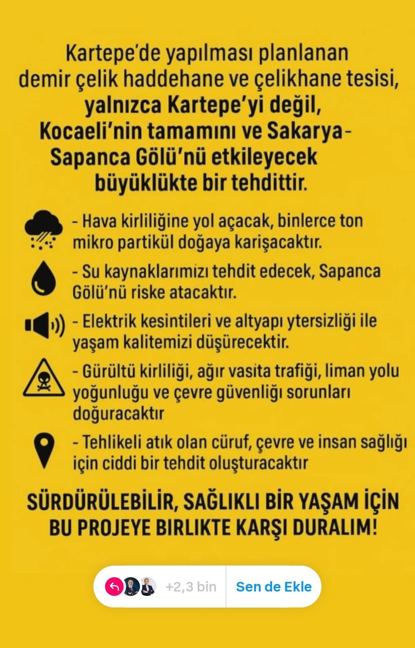 Kartepe’ye kurulacak haddehaneye karşı kampanyaya büyük destek