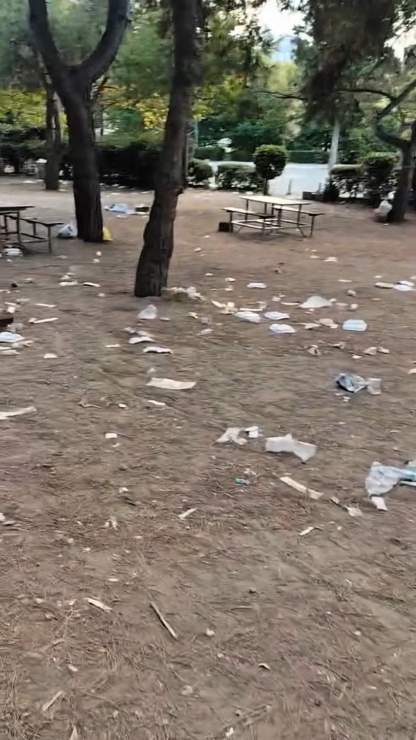 Derince’de yediler, içtiler, eğlendiler pisliği doğaya bırakıp gittiler