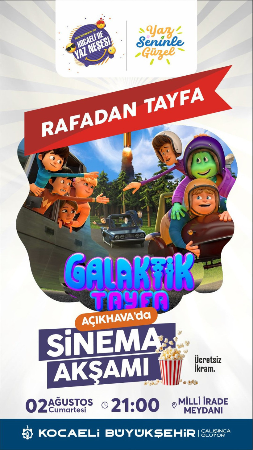 “Açık Havada Sinema Keyfi” bu hafta miniklerin