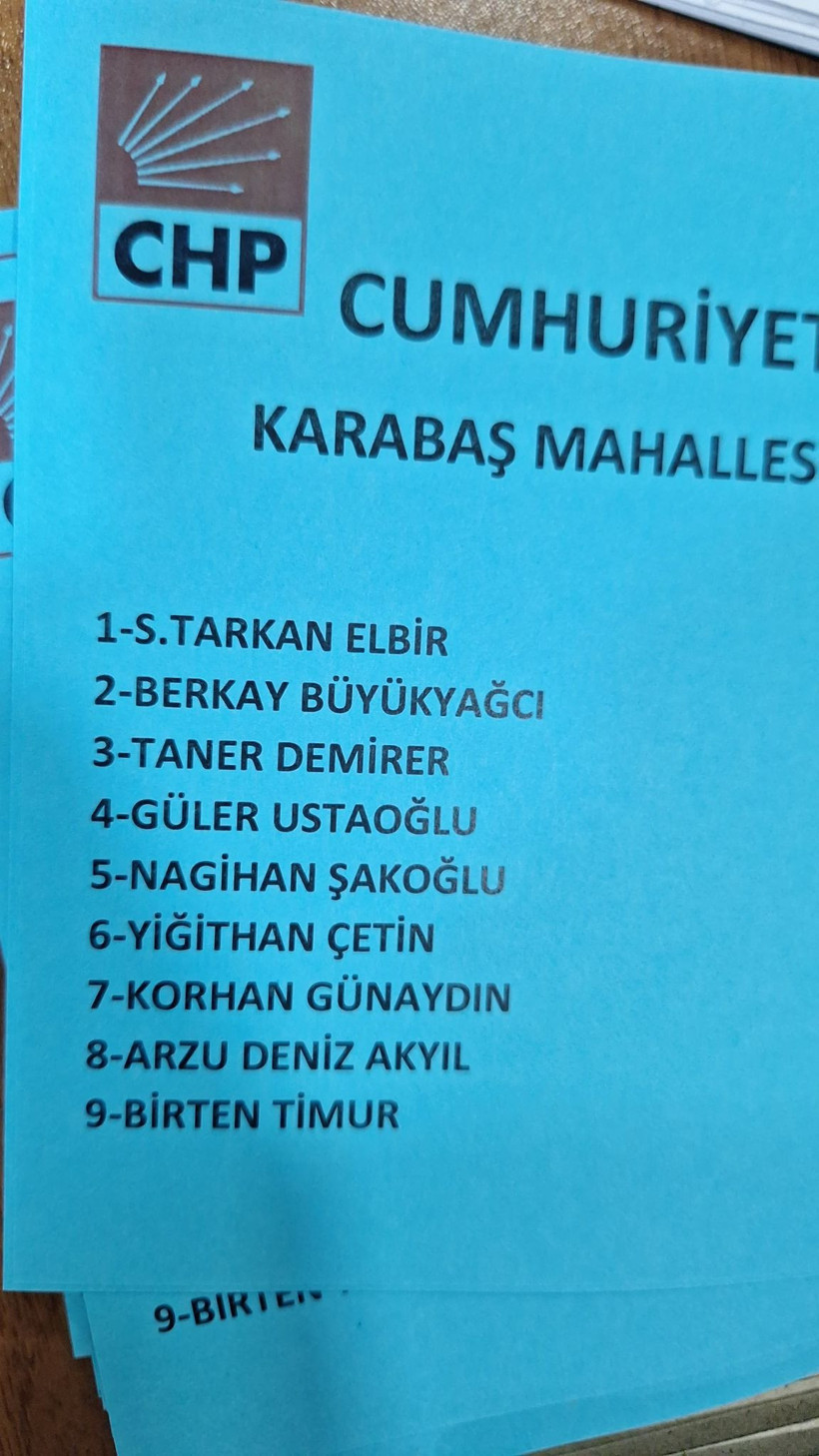 Karabaş Mahallesinde listeler belli oldu