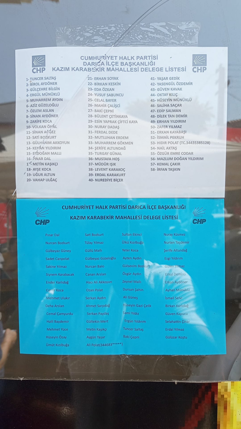 CHP Darıca’da iki mahallede iki listeli yarış