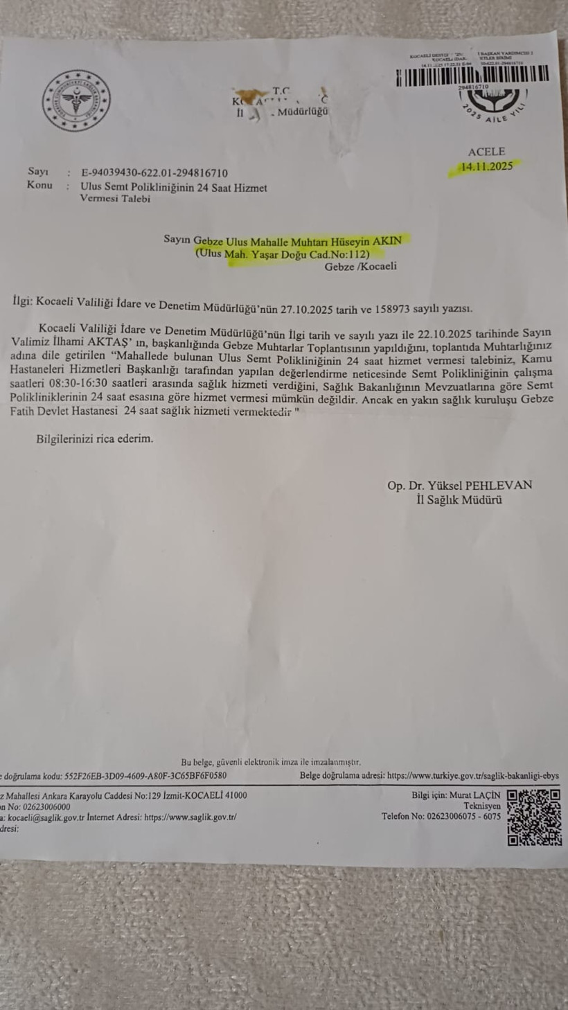 Muhtardan İl Sağlık Müdürü’ne sert çıkış: “Görevinden istifa etmesini talep ediyorum”