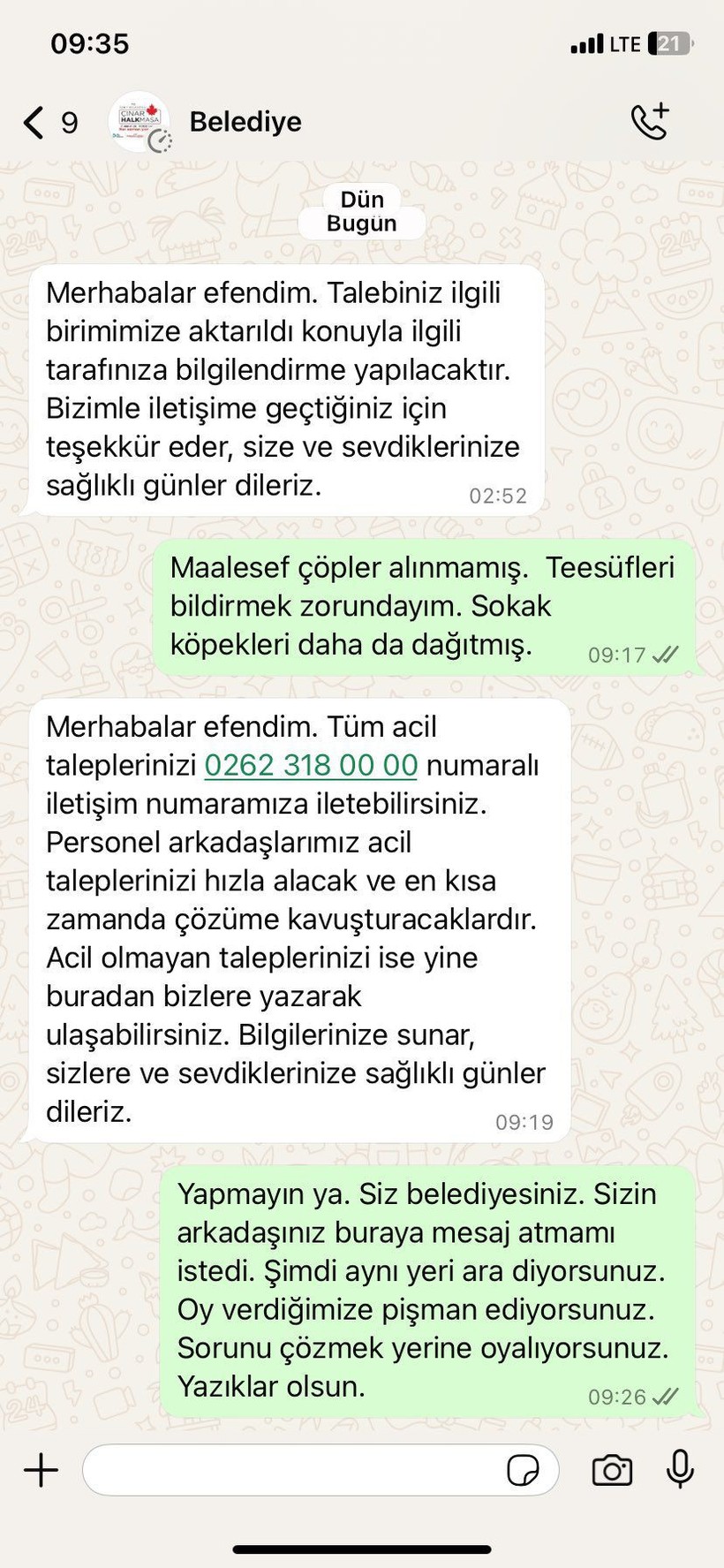 Bayrama böyle girdiler “Oy verdiğime pişman ediyorsunuz”