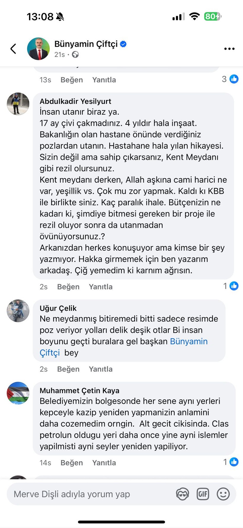 Yılan hikayesine dönen kent meydanı dalga konusu oldu