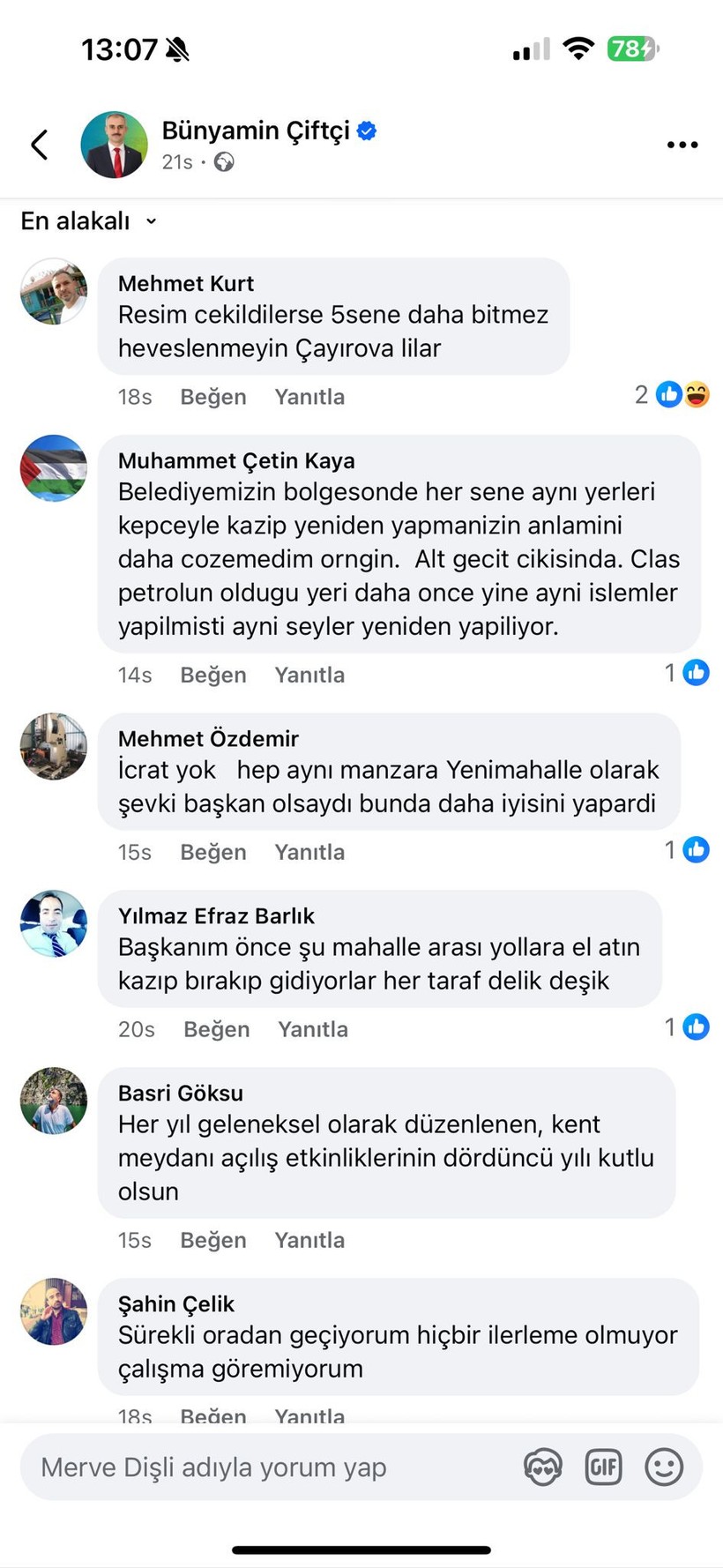 Yılan hikayesine dönen kent meydanı dalga konusu oldu