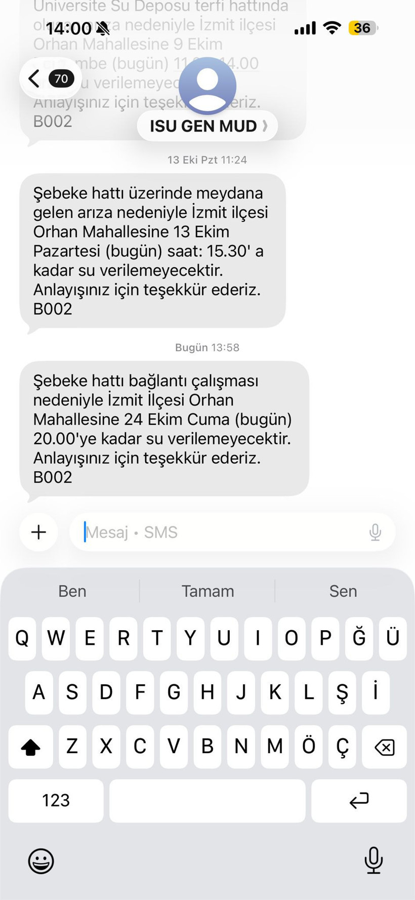 Bağçeşme’ye 8 saatlik su kesintisi!