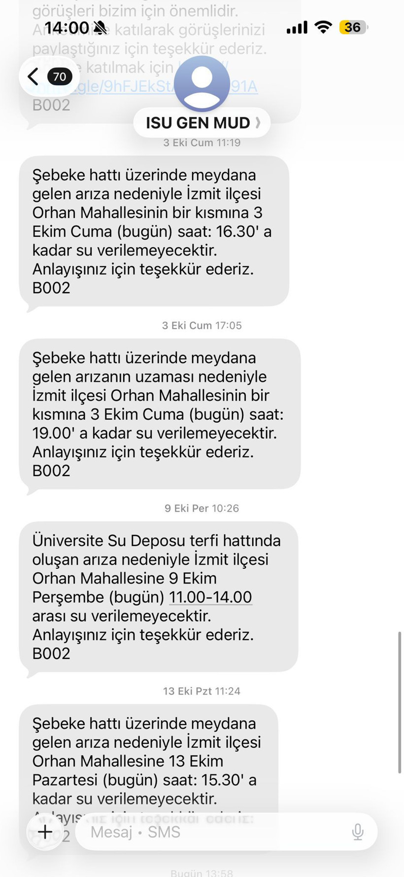 Bağçeşme’ye 8 saatlik su kesintisi!