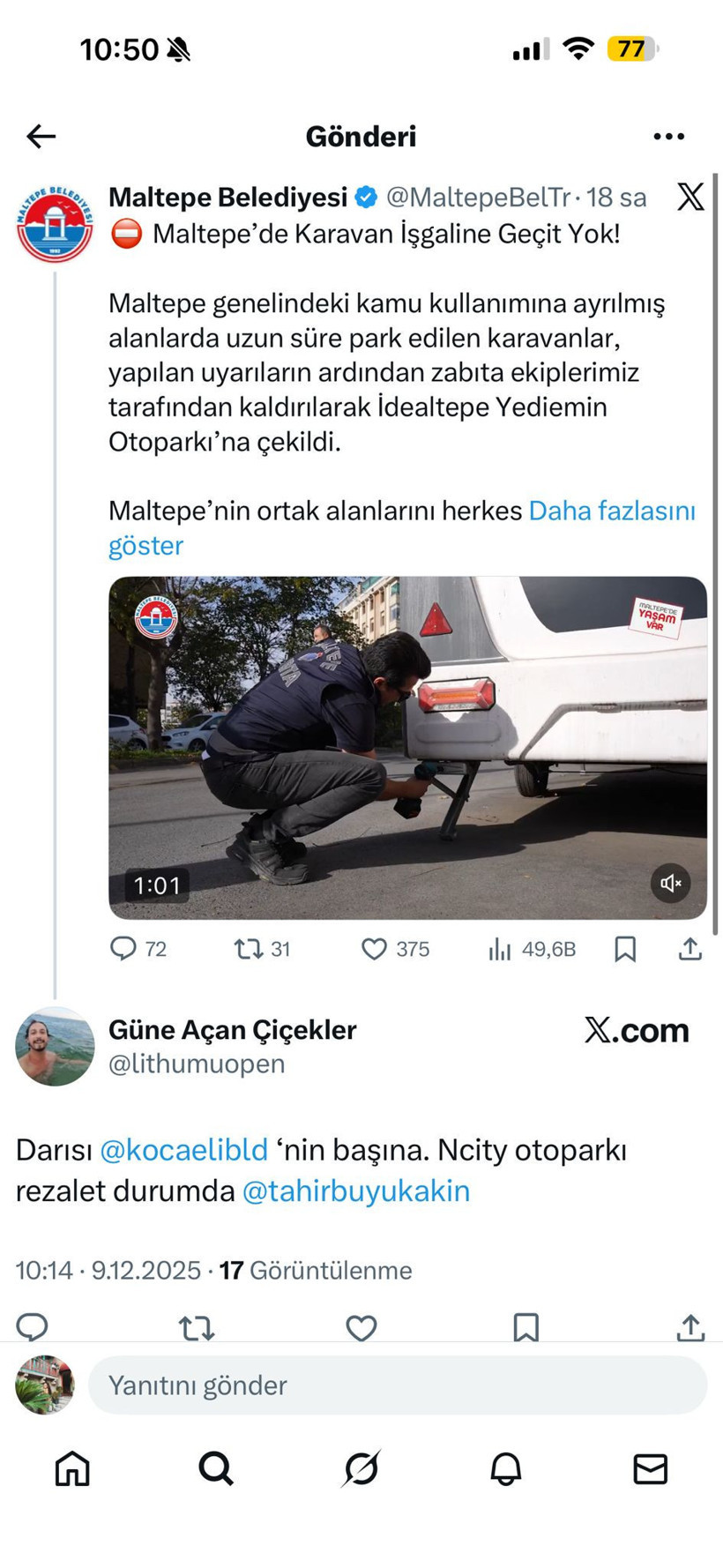 İstanbul’daki karavan hamlesine Kocaeli’den alkış yağdı