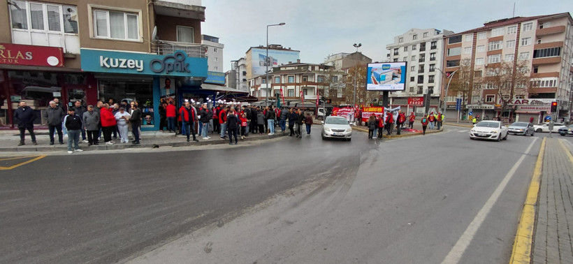 DİSK'in y&uuml;r&uuml;y&uuml;ş&uuml; i&ccedil;in iş&ccedil;iler toplanmaya başladı