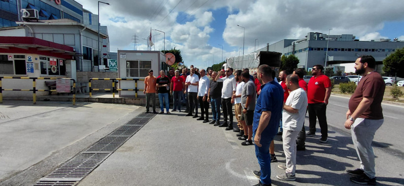 Eylem başladı: Kocaeli'deki fabrikada işçiler üretimi durdurdu!