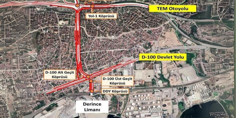 Dev proje yeniden başlıyor: D-100 Derince'den TEM'e bağlanacak