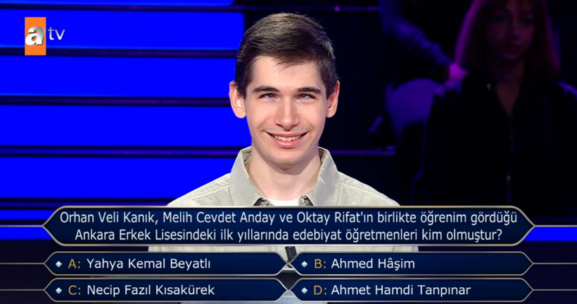 Görme engelli Kerem, bilgisiyle 300 bin TL kazandı