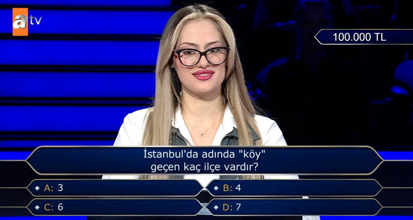 İşte 100 bin TL değerindeki İstanbul sorusu