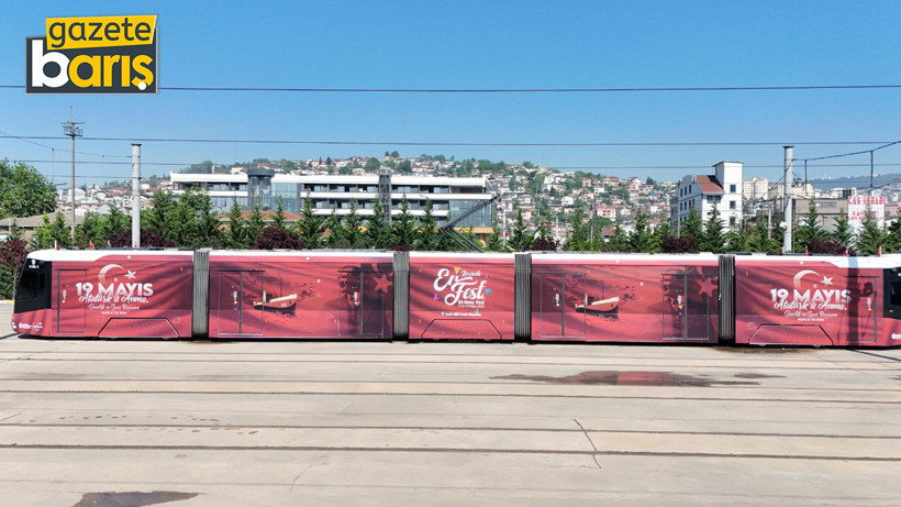 Kocaeli’de otobüs ve tramvaylara 19 mayıs dokunuşu