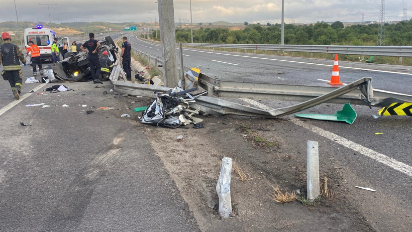 Kuzey Marmara Otoyolu'nun Kocaeli geçişinde feci kaza: 1 ölü, 4 yaralı