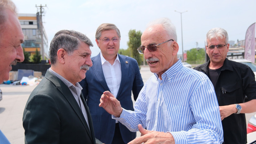 CHP’liler, Kandıra’ya gelen eski genel başkanlarını karşıladı