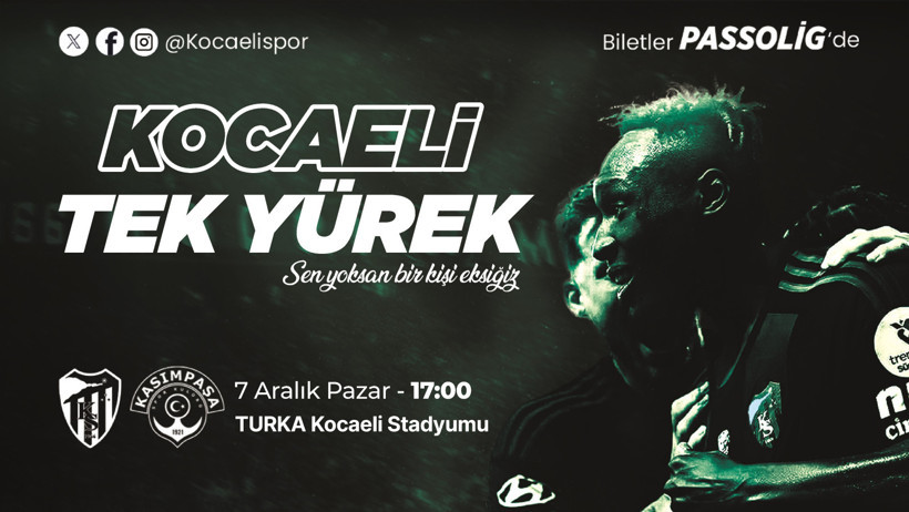 Kocaelispor Kasımpaşa maçı için bilboard çalışması