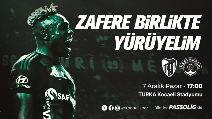 Kocaelispor Kasımpaşa maçı için bilboard çalışması