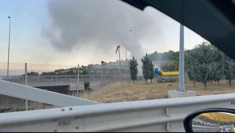 Kocaeli’de kamyon alev topuna döndü