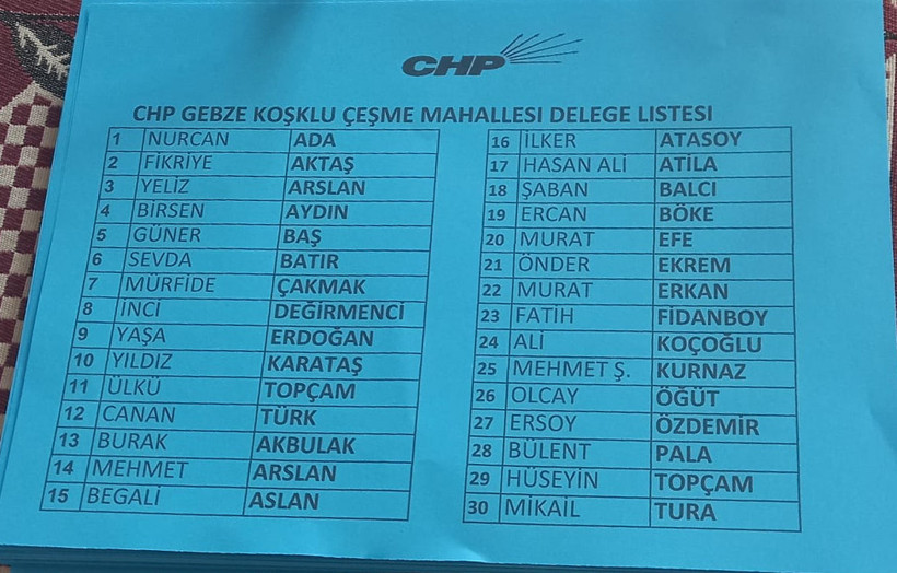 CHP Gebze’de Köşklüçeşme’de kıyasıya yarış
