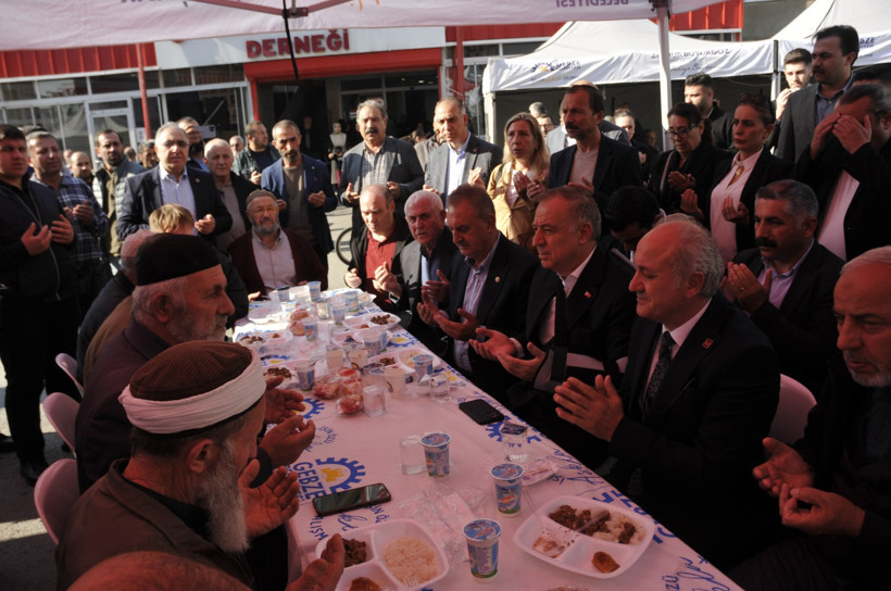 CHP’liler önce taziye ardından incelemelerde bulundular