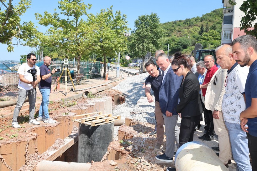 Başkan Büyükakın, altyapı çalışmalarını inceledi