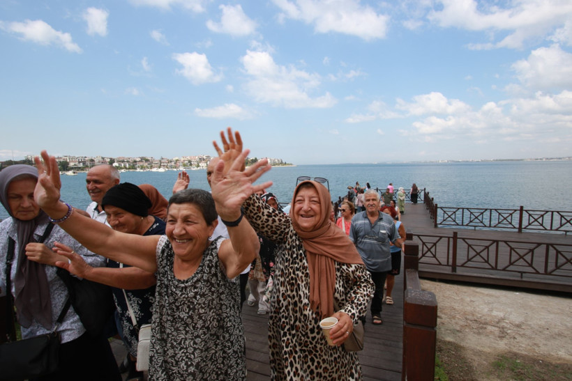 Kocaeli’nin çınarlarından eğlenceli kareler